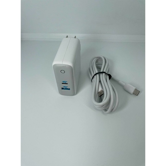 Anker - PowerPort PD 60W USB-C PD with USB-C to C Cable 6ft - White